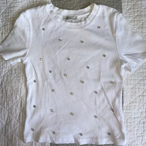 Zara white top